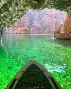 Emerald Cave kayak Willow Beach